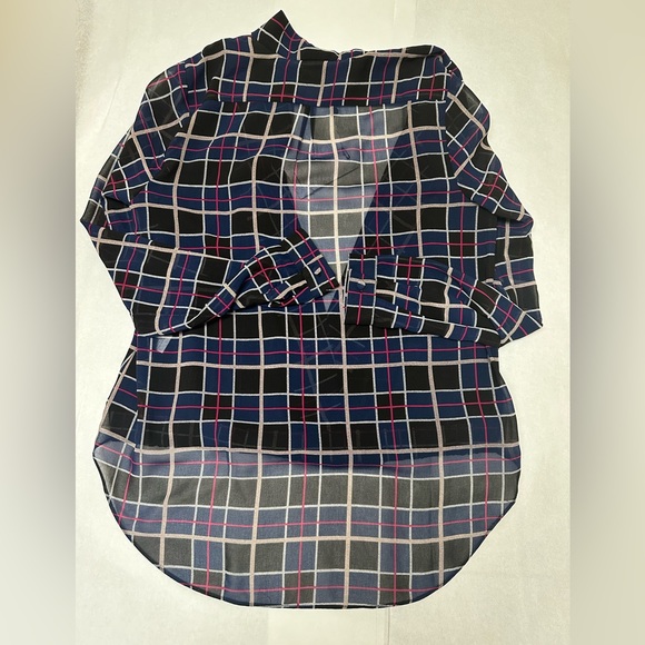 NWT;Lovers +Friends Get Down Blouse in plaid 🌟 - Picture 7 of 9